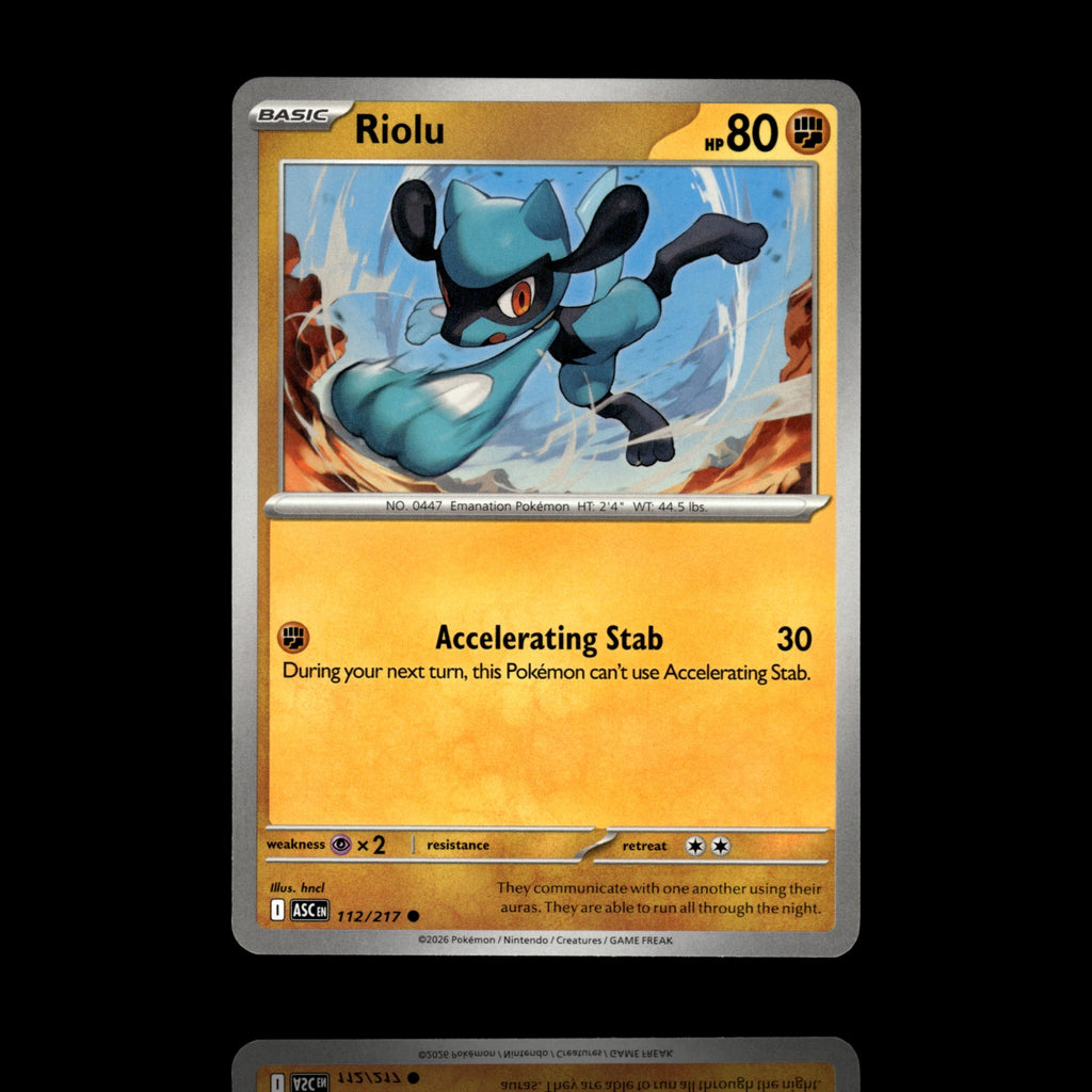 ▸ Riolu | ME: Ascended Heroes | Common | 112/217 | NM