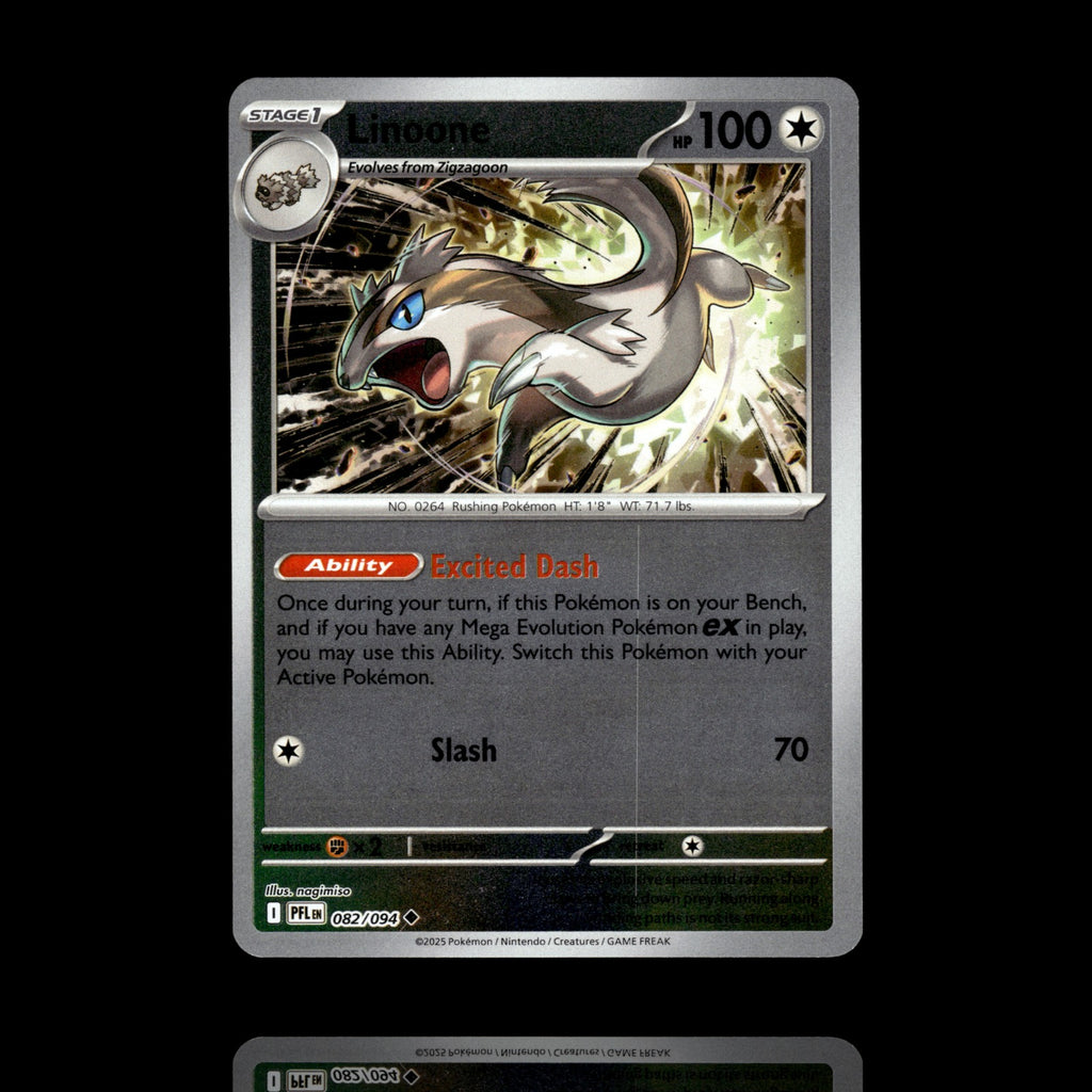 ▸ Linoone | ME02: Phantasmal Flames | Reverse Holo | 082/094 | NM