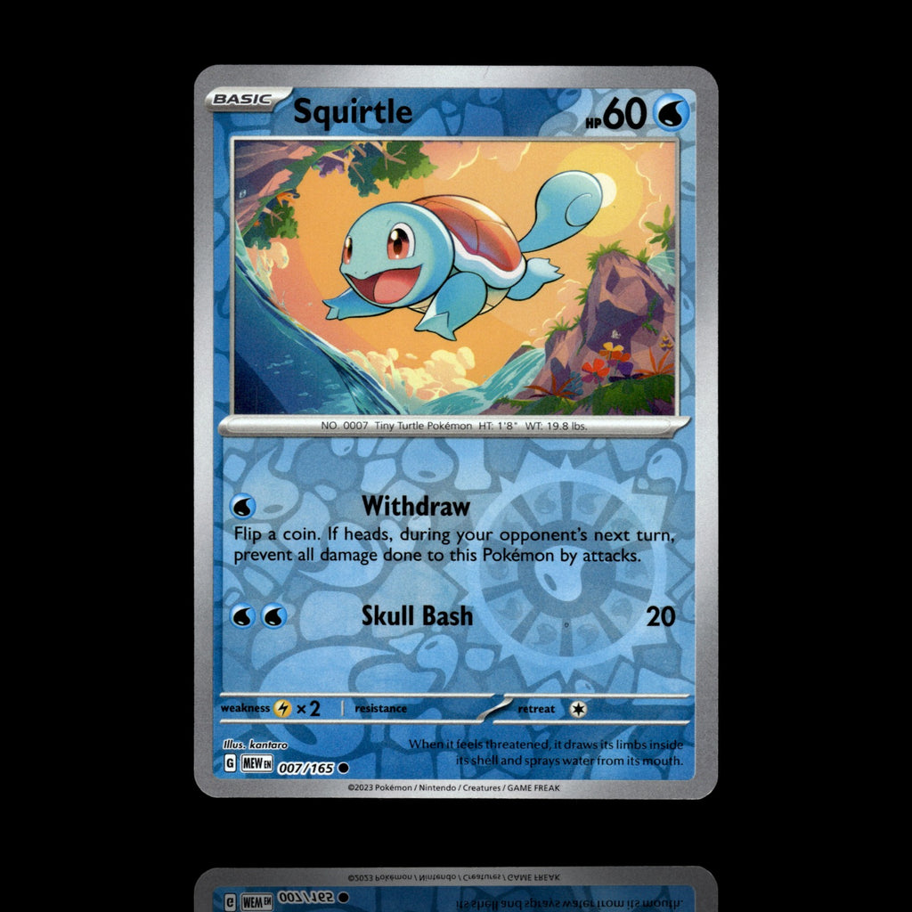 ▸ Squirtle | SV: Scarlet & Violet 151 | Reverse Holo | 007/165 | NM