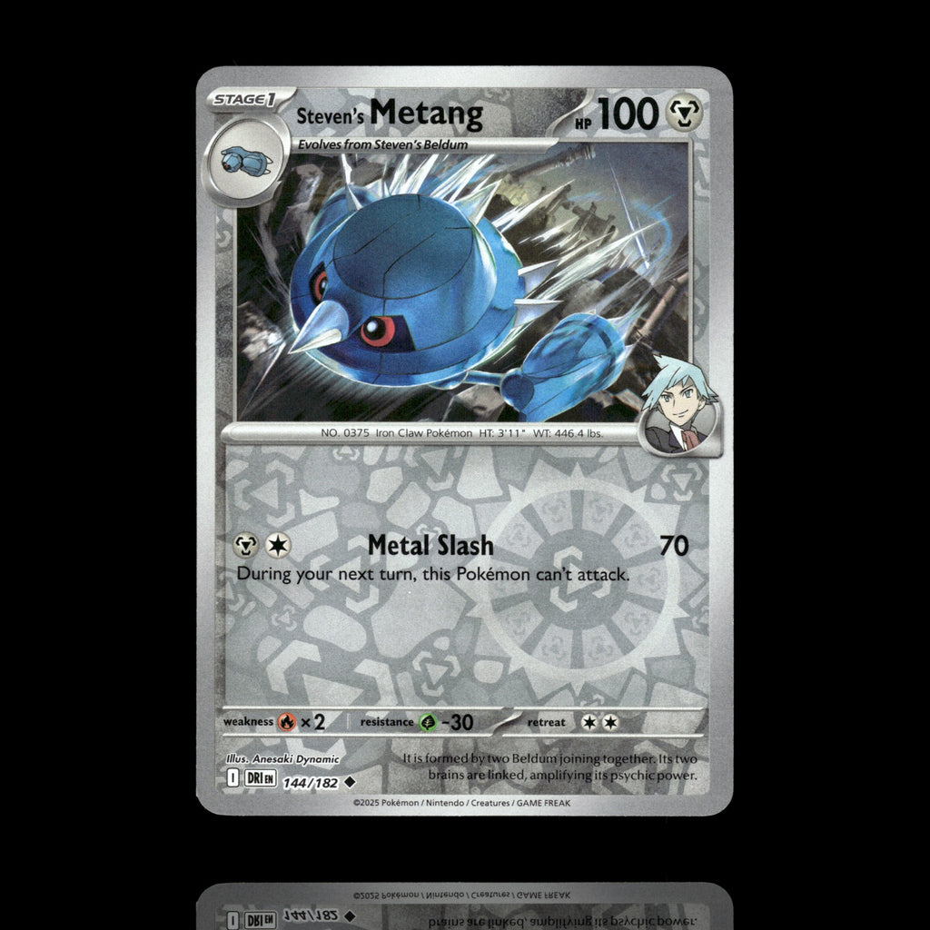 ▸ Steven's Metang | SV10: Destined Rivals | Reverse Holo | 144/182 | NM