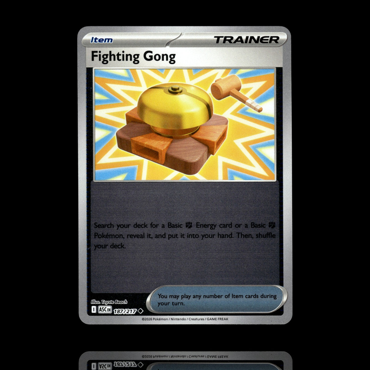 ▸ Fighting Gong | ME: Ascended Heroes | Reverse Holo | 187/217 | NM
