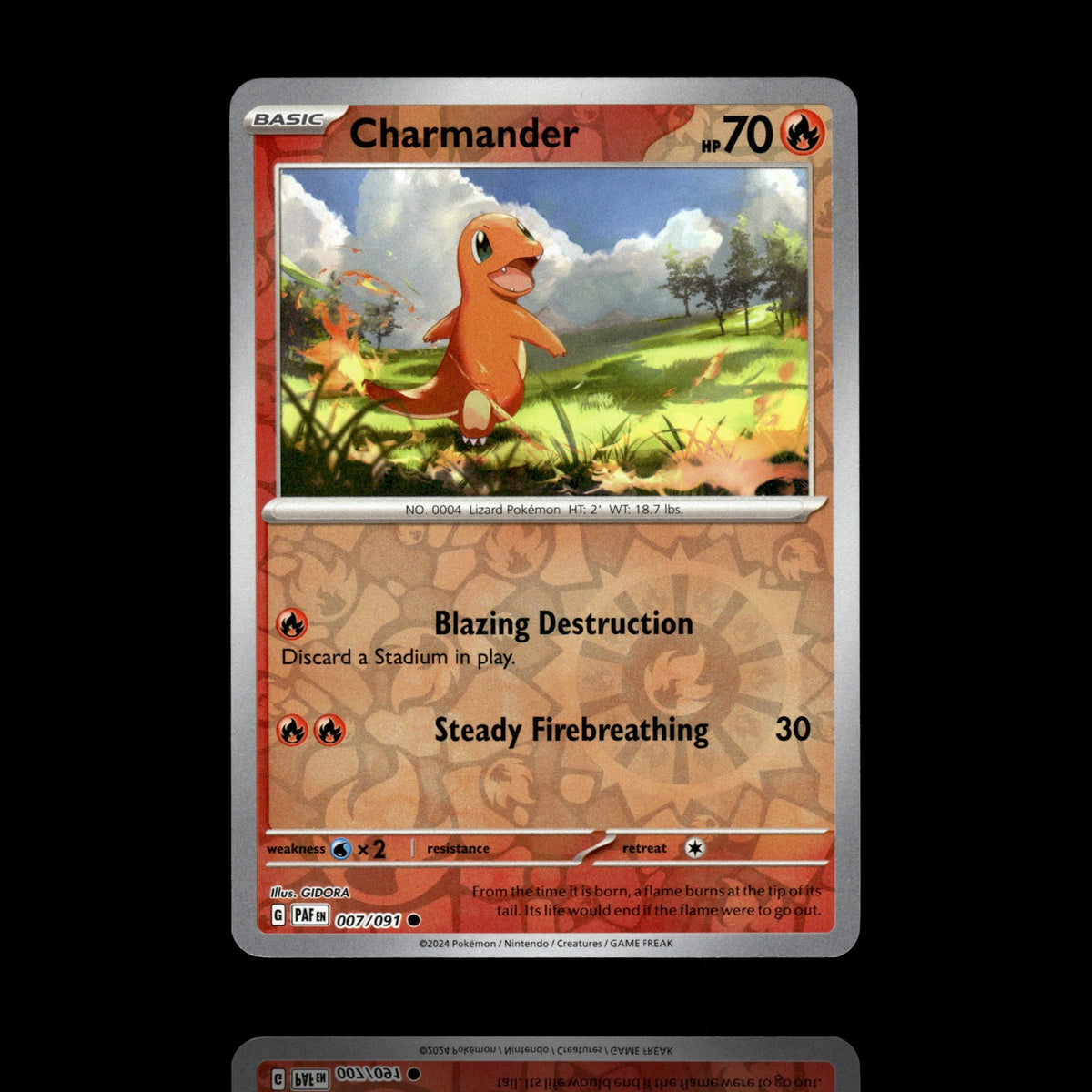 ▸ Charmander | SV: Paldean Fates | Reverse Holo | 007/091 | NM