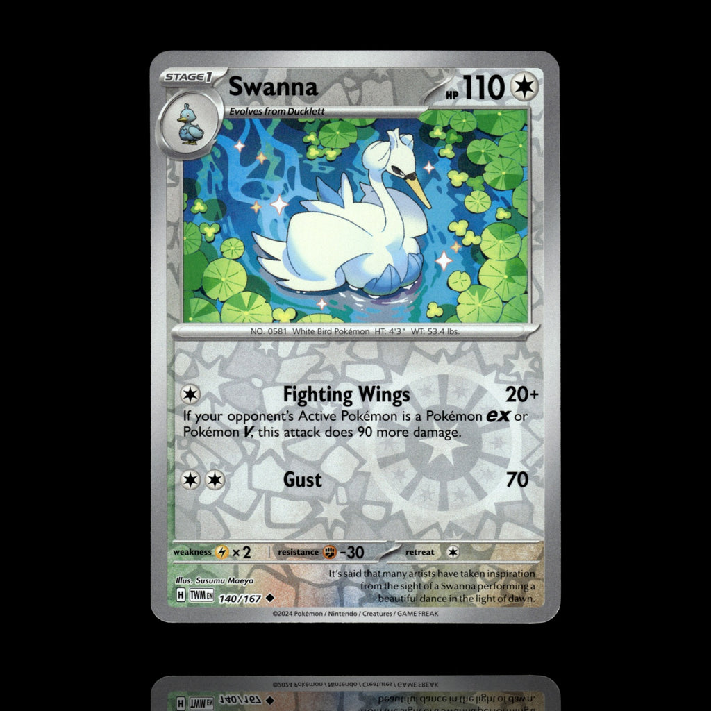▸ Swanna | SV06: Twilight Masquerade | Reverse Holo | 140/167 | NM