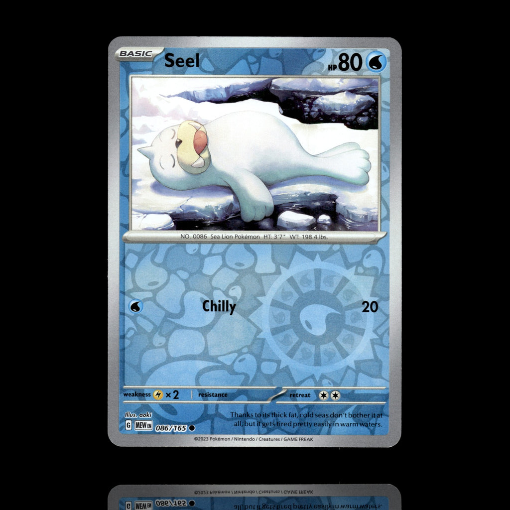 ▸ Seel | SV: Scarlet & Violet 151 | Reverse Holo | 086/165 | NM