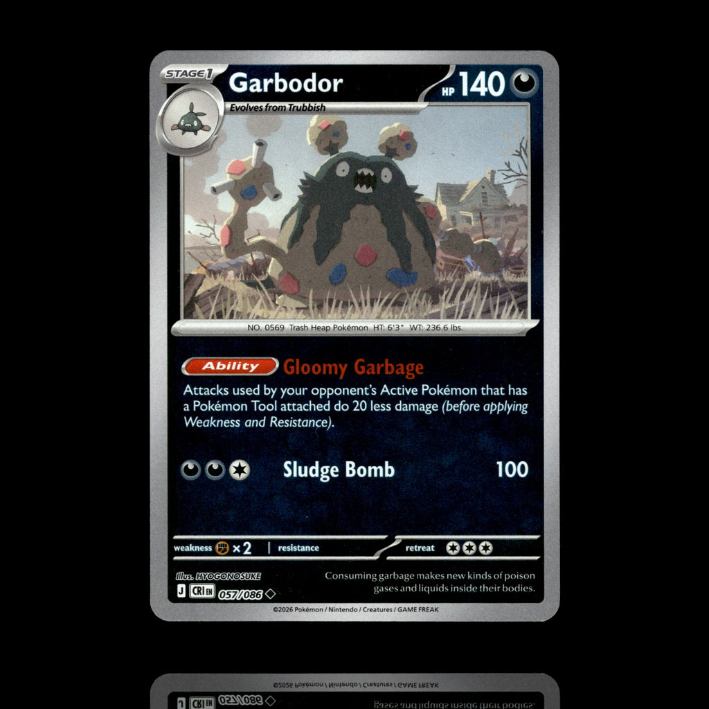 ▸ Garbodor | ME04: Chaos Rising | Reverse Holo | 057/086 | NM