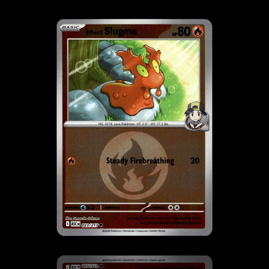 ▸ Ethan's Slugma | ME: Ascended Heroes | Energy Reverse Holo | 023/217 | NM