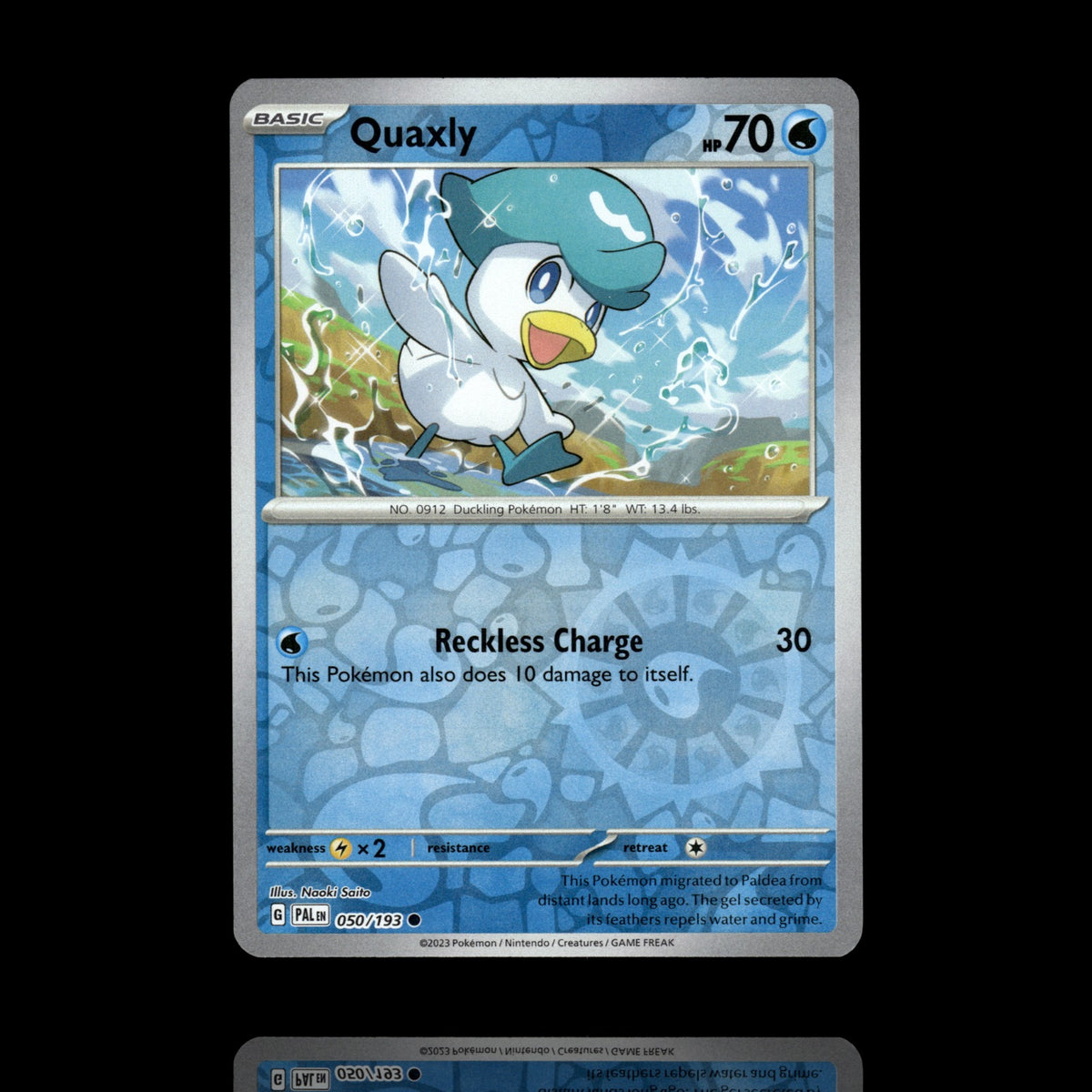 ▸ Quaxly | SV02: Paldea Evolved | Reverse Holo | 050/193 | NM