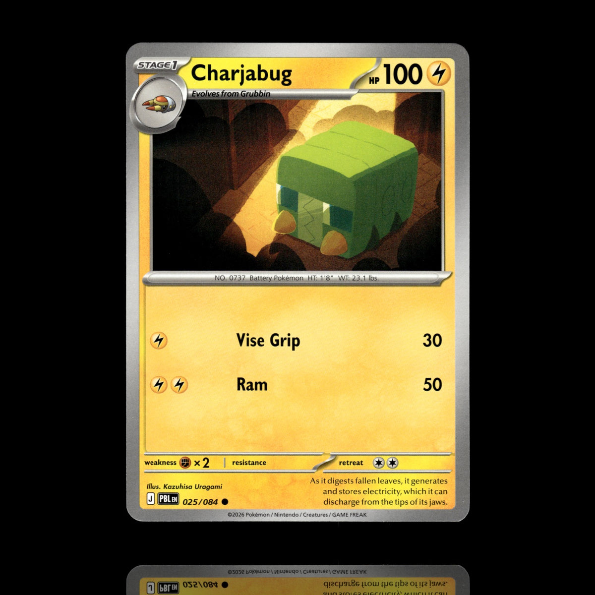 ▸ Charjabug | ME05: Pitch Black | Common | 025/084 | NM