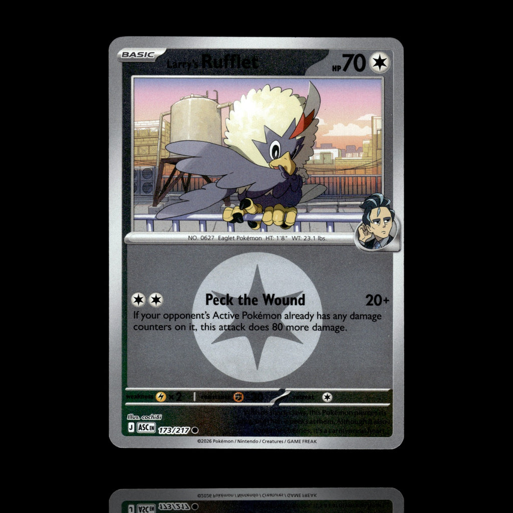 ▸ Larry's Rufflet | ME: Ascended Heroes | Energy Reverse Holo | 173/217 | NM