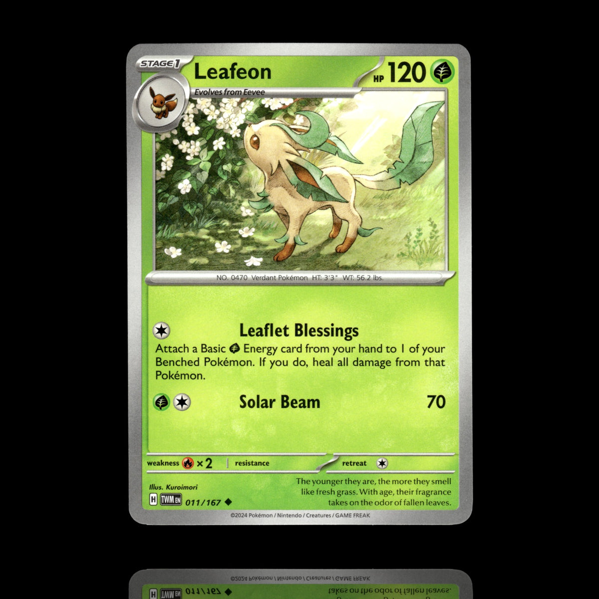 ▸ Leafeon | SV06: Twilight Masquerade | Uncommon | 011/167 | NM