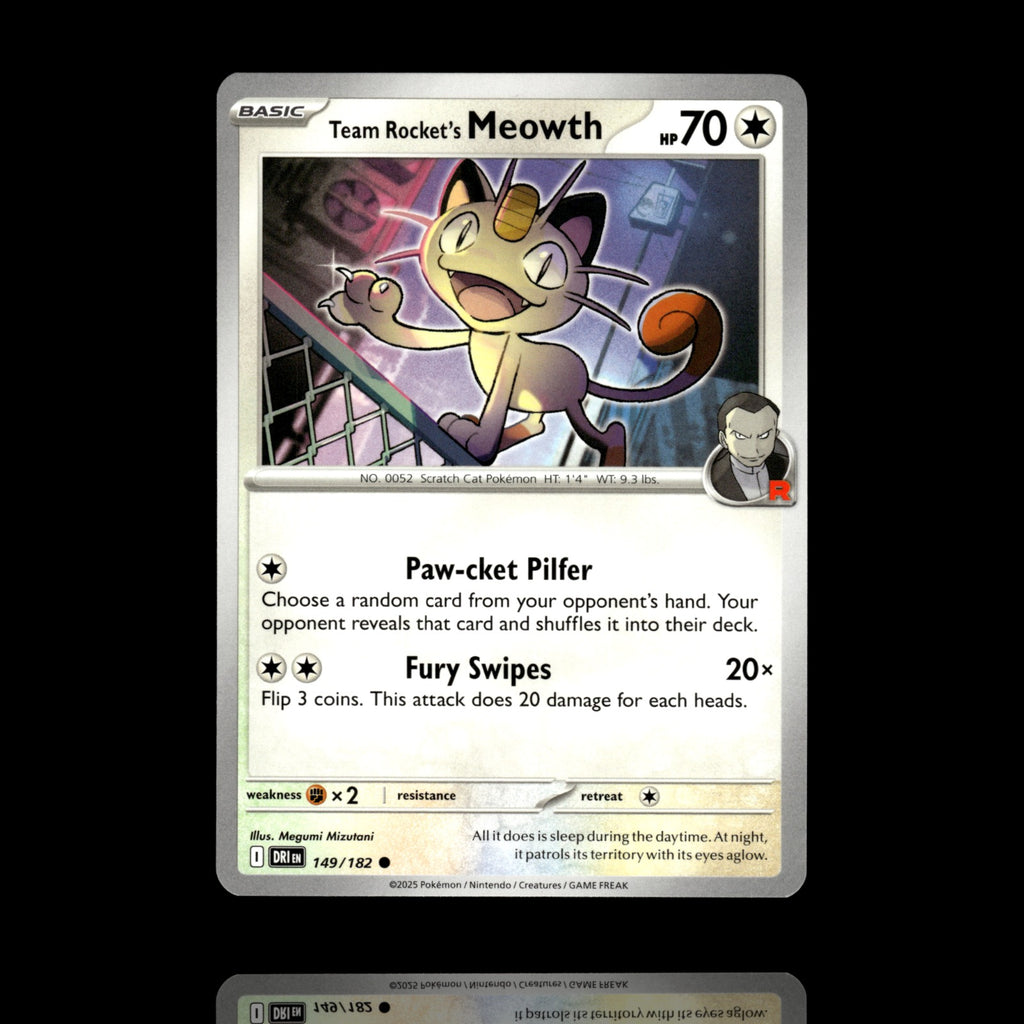 ▸ Team Rocket's Meowth | SV10: Destined Rivals | Common | 149/182 | NM