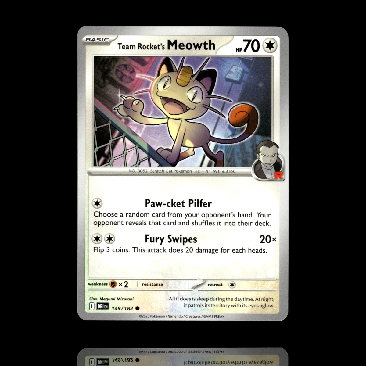 ▸ Team Rocket's Meowth | SV10: Destined Rivals | Common | 149/182 | NM