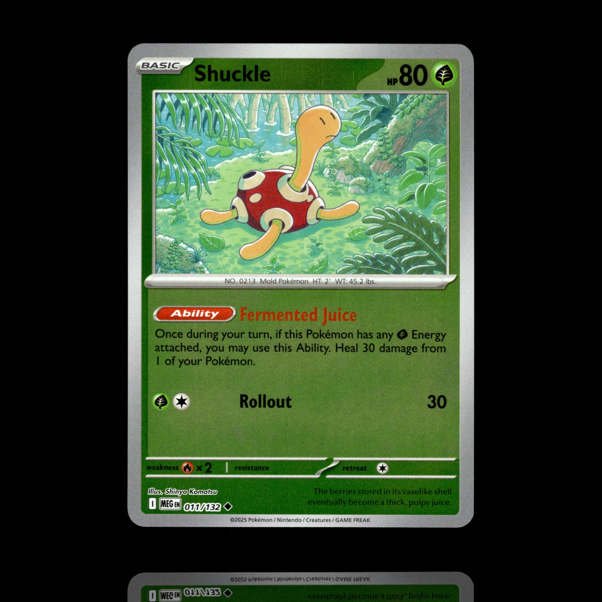 ▸ Shuckle | ME01: Mega Evolution | Reverse Holo | 011/132 | NM