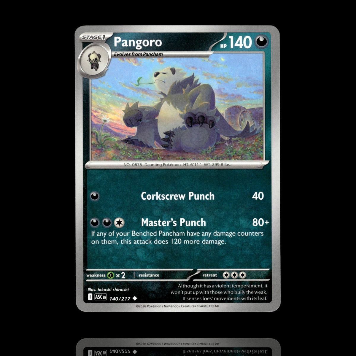 ▸ Pangoro | ME: Ascended Heroes | Uncommon | 140/217 | NM