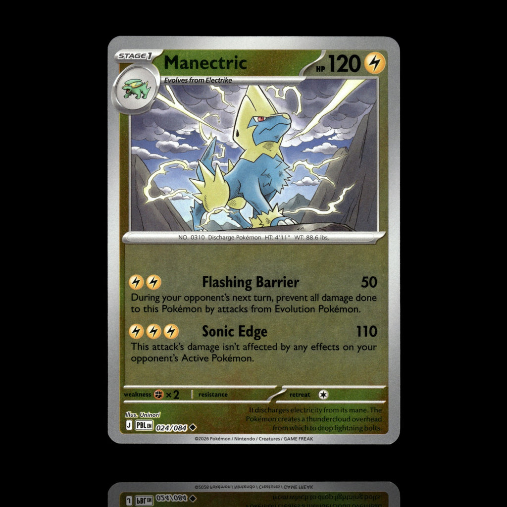 ▸ Manectric | ME05: Pitch Black | Reverse Holo | 024/084 | NM