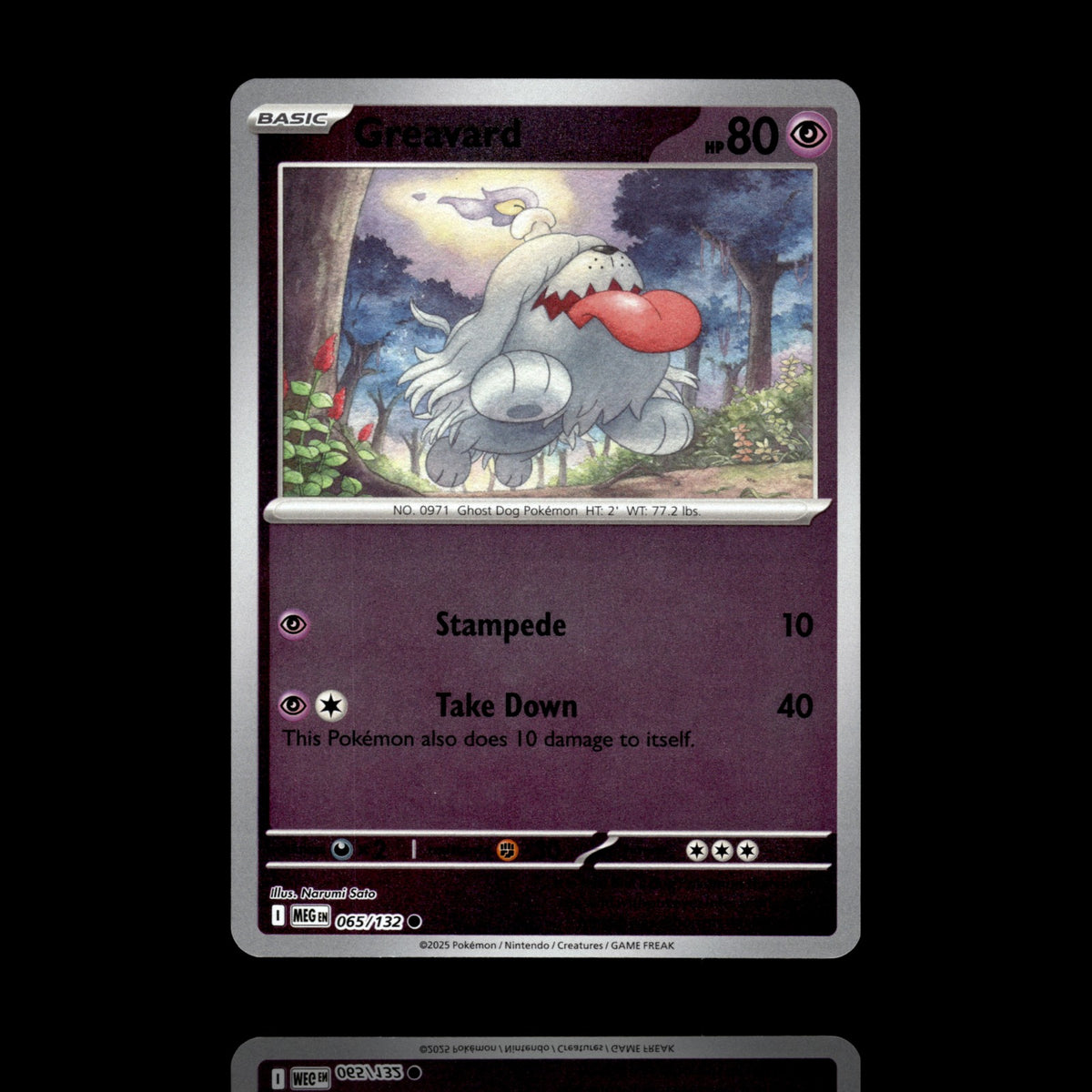 ▸ Greavard | ME01: Mega Evolution | Reverse Holo | 065/132 | NM