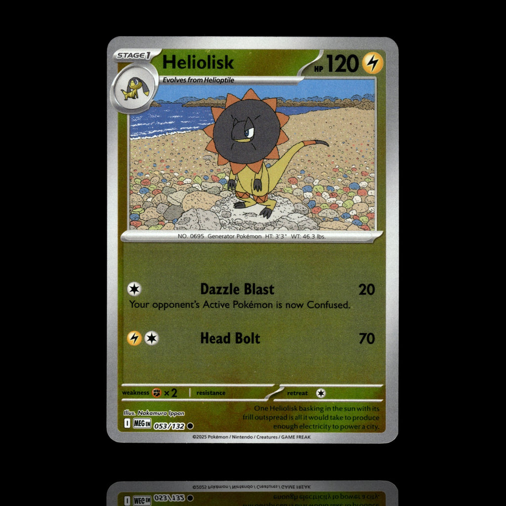 ▸ Heliolisk | ME01: Mega Evolution | Reverse Holo | 053/132 | NM
