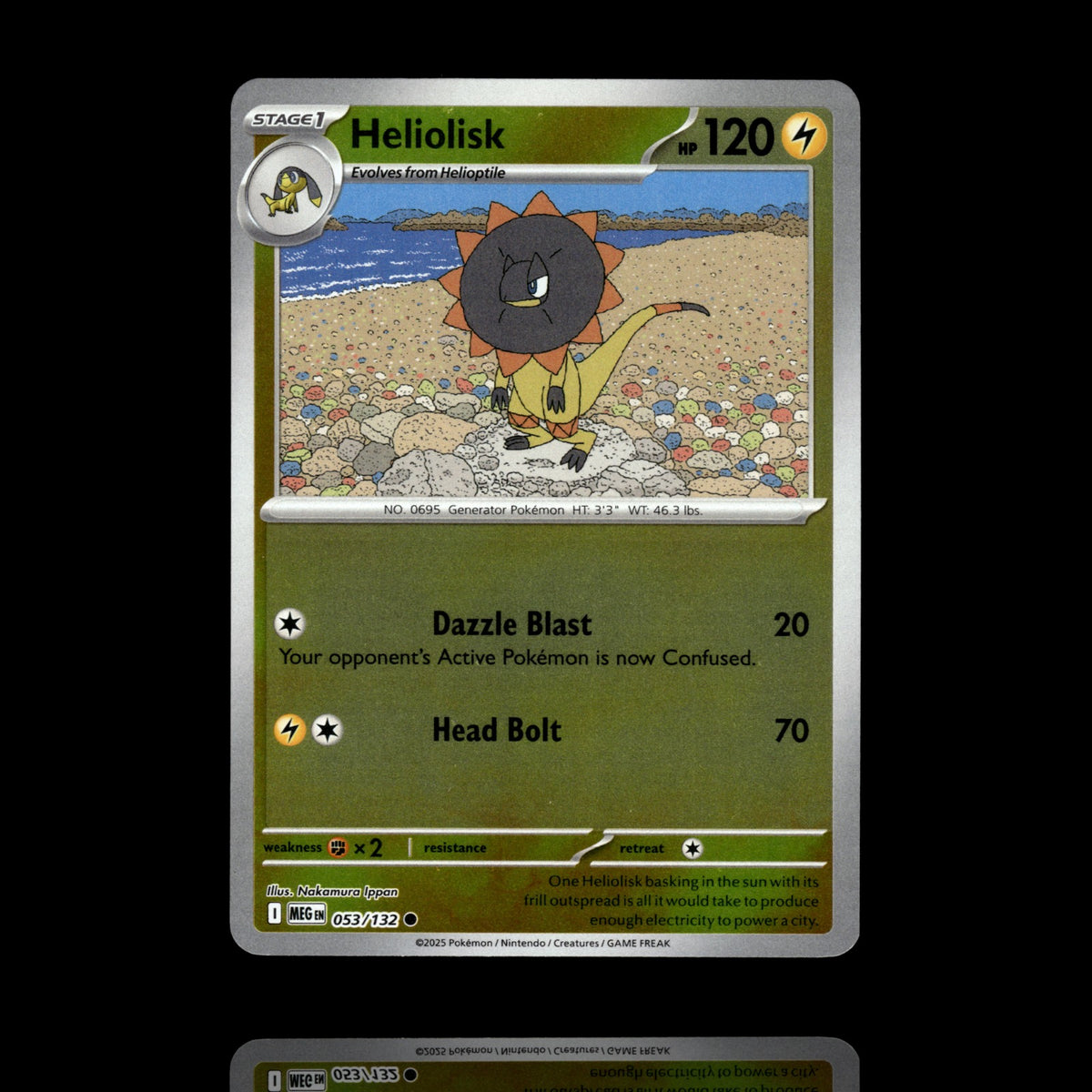 ▸ Heliolisk | ME01: Mega Evolution | Reverse Holo | 053/132 | NM