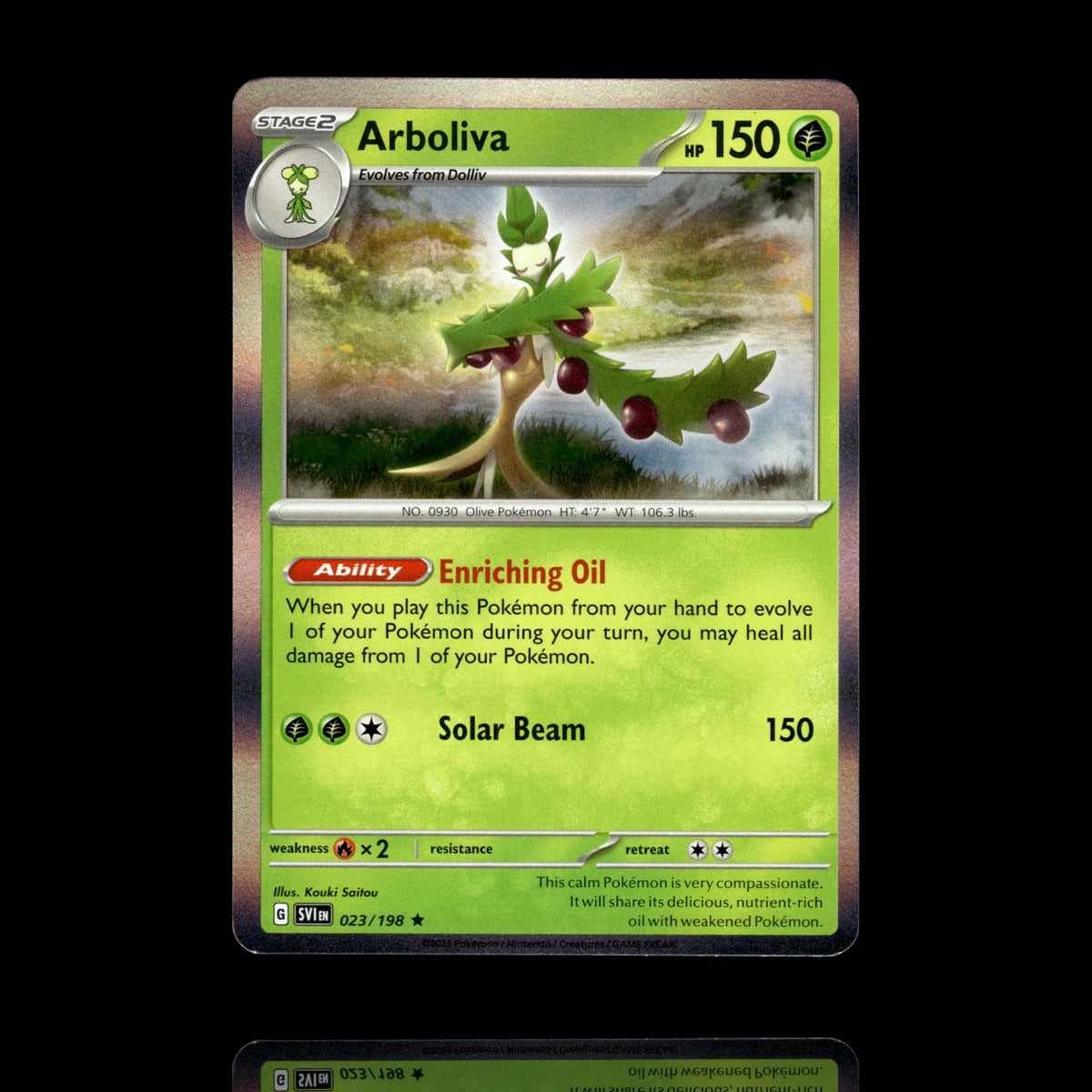 ▸ Arboliva | SV01: Scarlet & Violet Base Set | Rare | 023/198 | NM