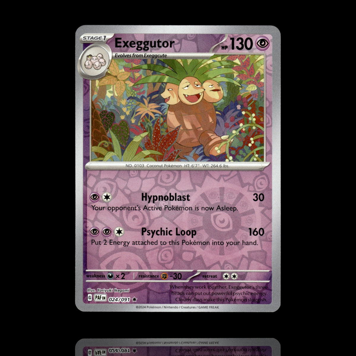 ▸ Exeggutor | SV: Paldean Fates | Reverse Holo | 024/091 | NM