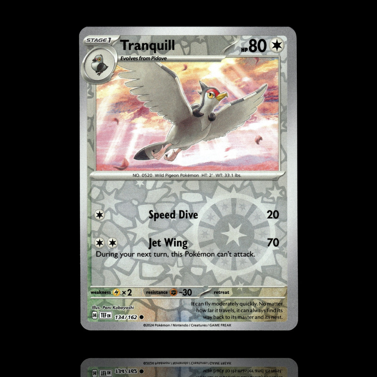 ▸ Tranquill | SV05: Temporal Forces | Reverse Holo | 134/162 | NM