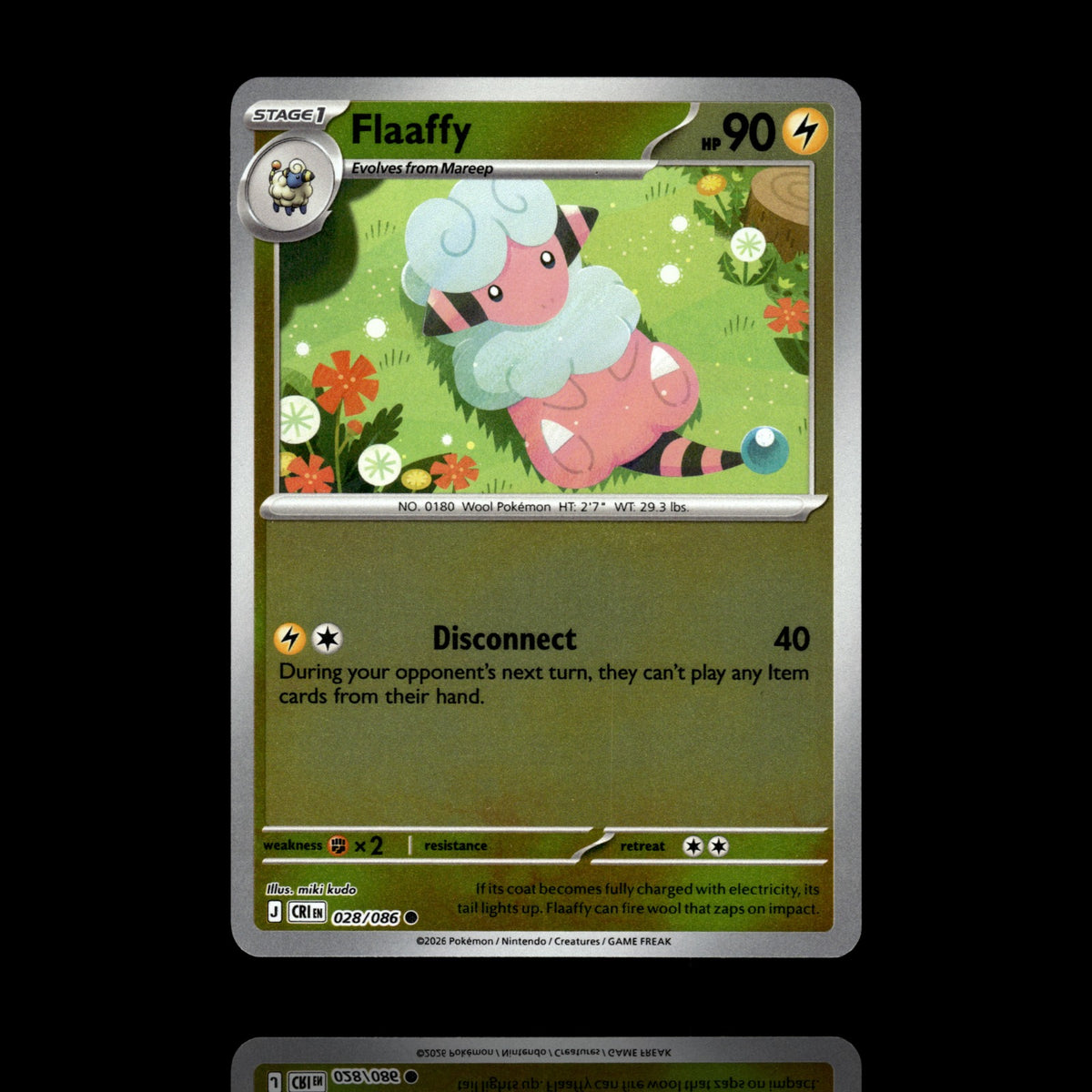 ▸ Flaaffy | ME04: Chaos Rising | Reverse Holo | 028/086 | NM