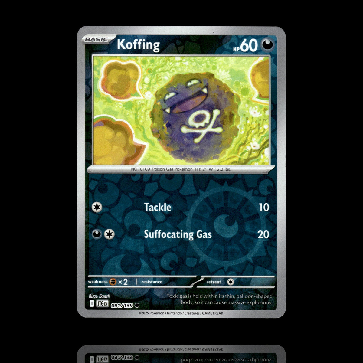 ▸ Koffing | SV09: Journey Together | Reverse Holo | 091/159 | NM