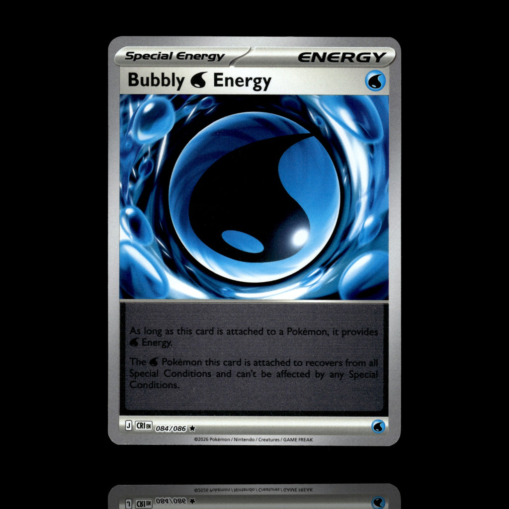 ▸ Bubbly W Energy | ME04: Chaos Rising | Reverse Holo | 084/086 | NM