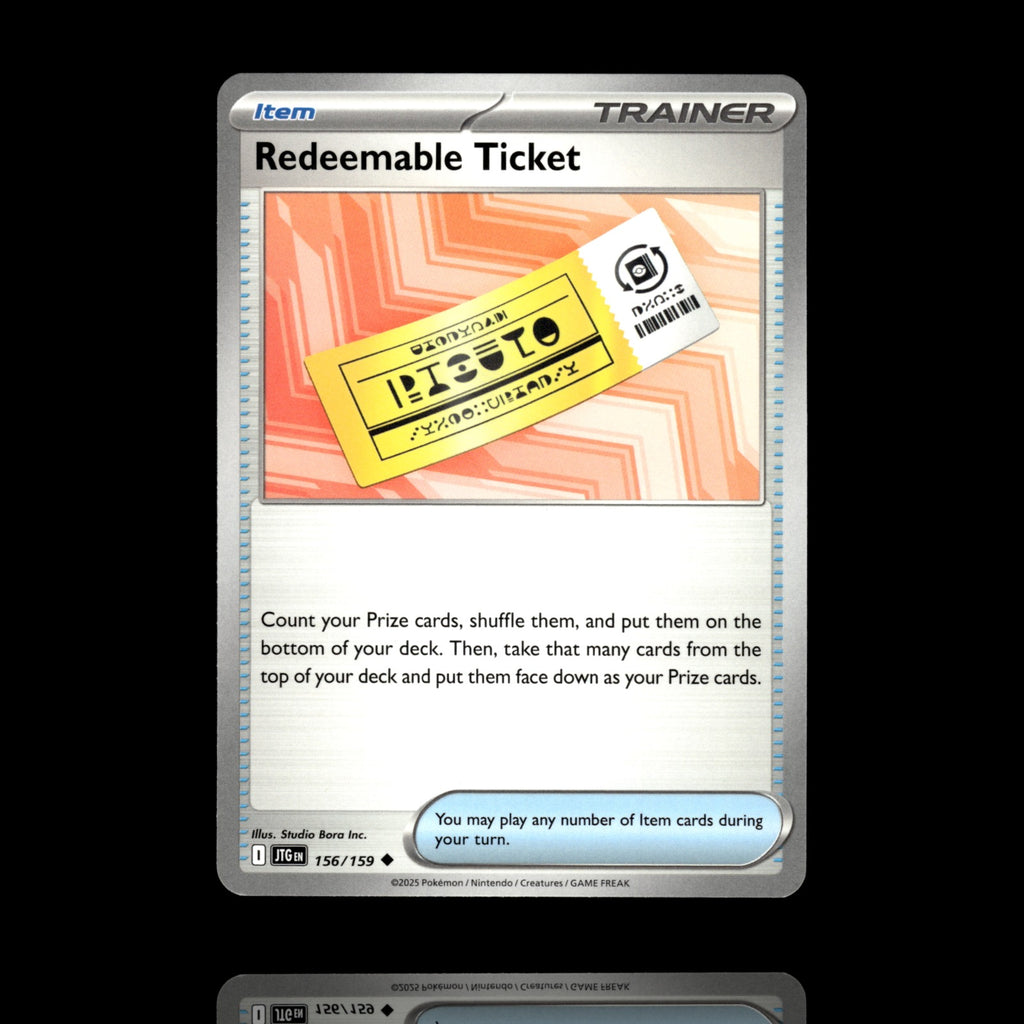 ▸ Redeemable Ticket | SV09: Journey Together | Uncommon | 156/159 | NM
