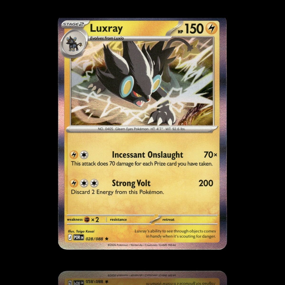 ▸ Luxray | ME03: Perfect Order | Rare | 028/088 | NM