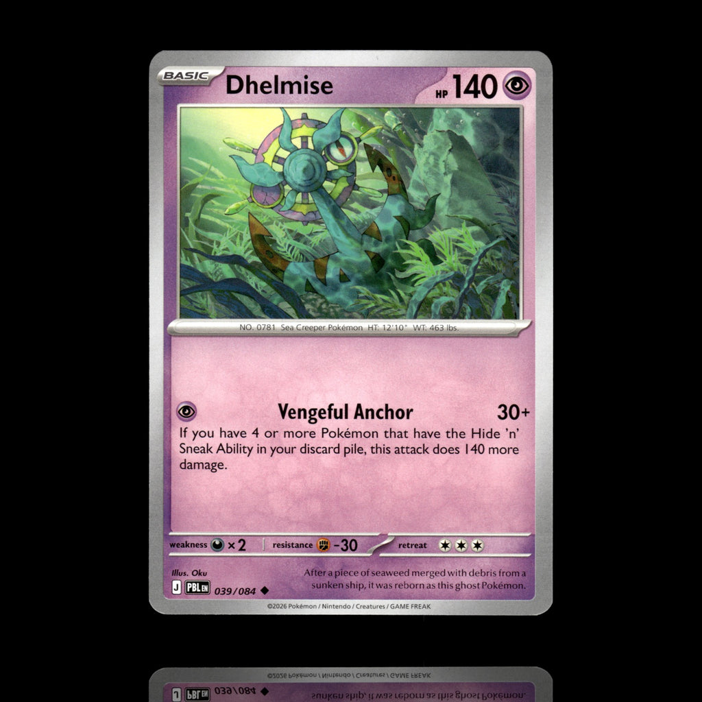 ▸ Dhelmise | ME05: Pitch Black | Uncommon | 039/084 | NM