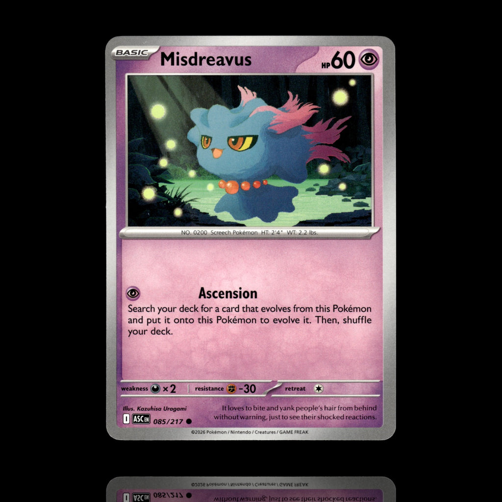 ▸ Misdreavus | ME: Ascended Heroes | Common | 085/217 | NM