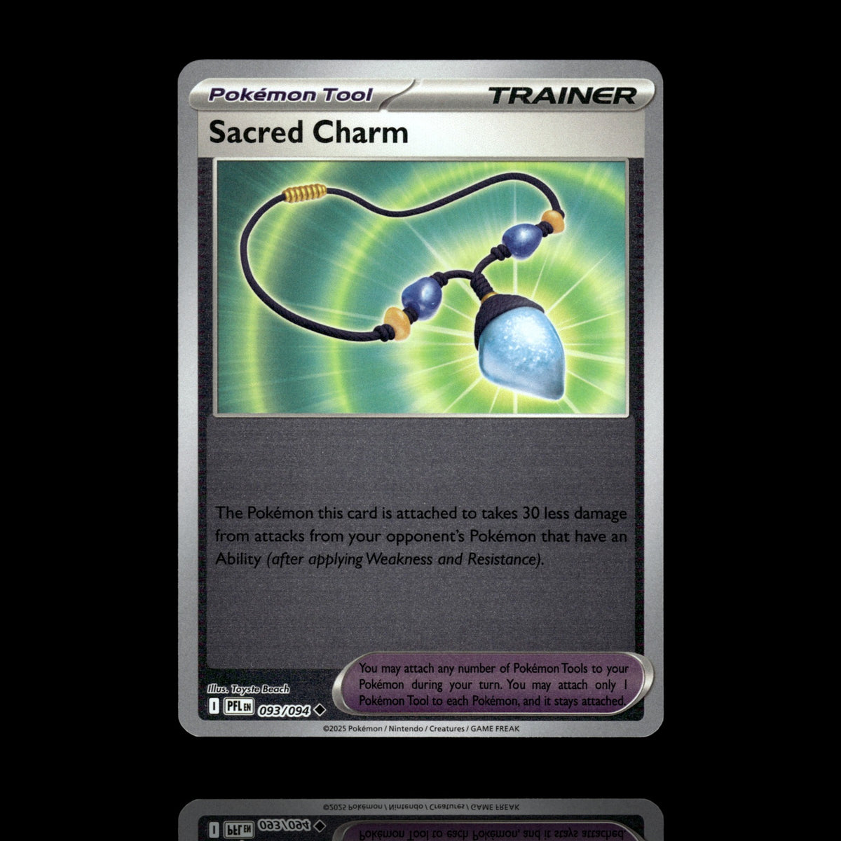 ▸ Sacred Charm | ME02: Phantasmal Flames | Reverse Holo | 093/094 | NM