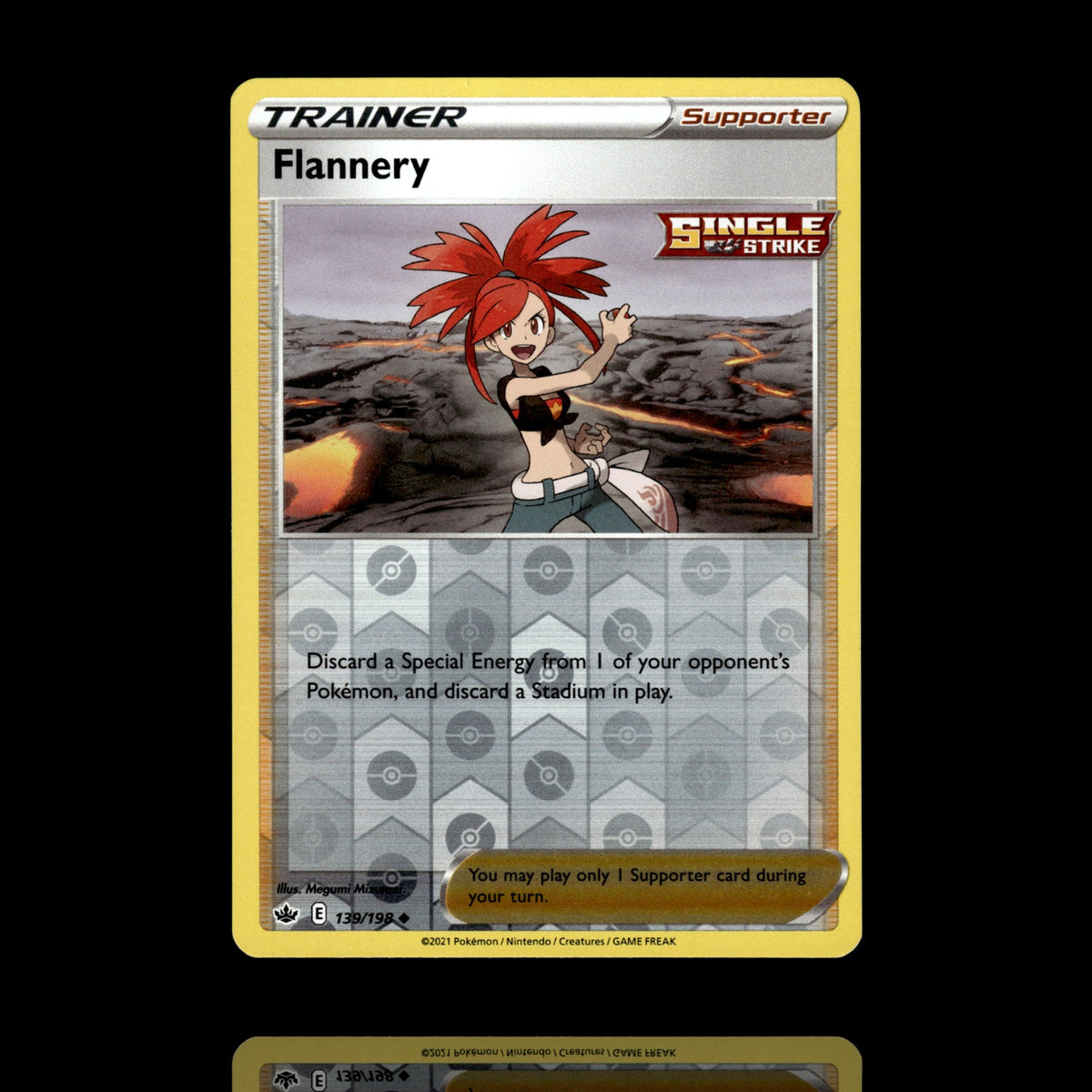 ▸ Flannery | SWSH06 Chilling Reign | Reverse Holo | 139/198 | NM