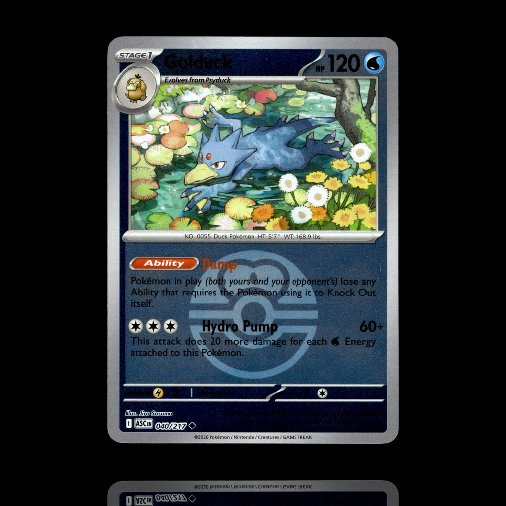 ▸ Golduck (Love Ball) | ME: Ascended Heroes | Reverse Holo | 040/217 | NM