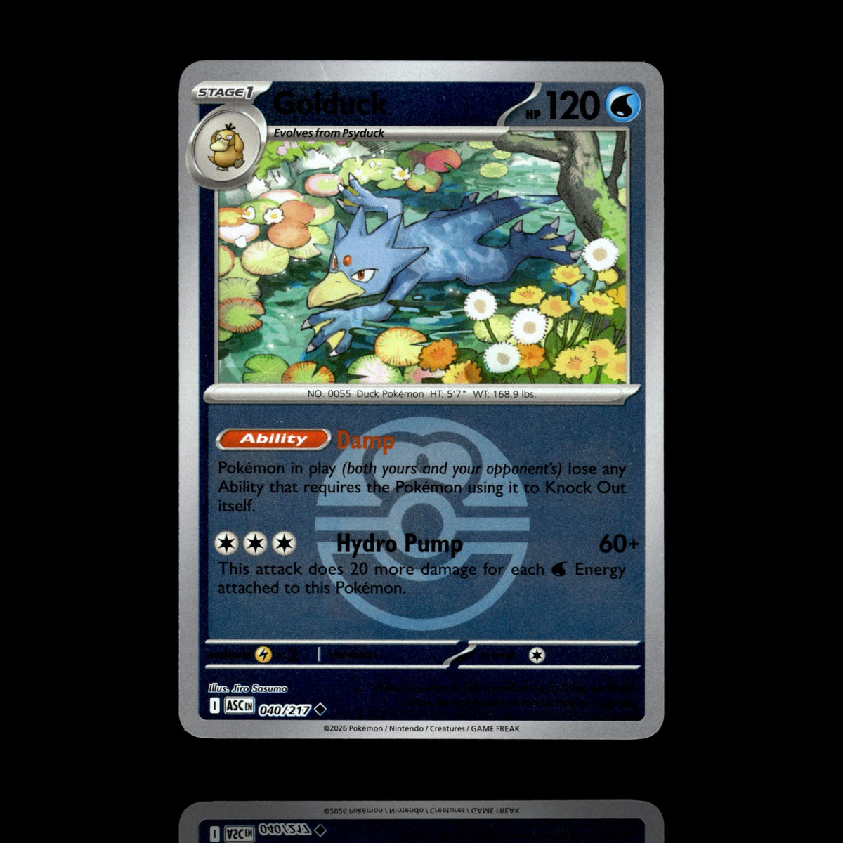 ▸ Golduck (Love Ball) | ME: Ascended Heroes | Reverse Holo | 040/217 | NM