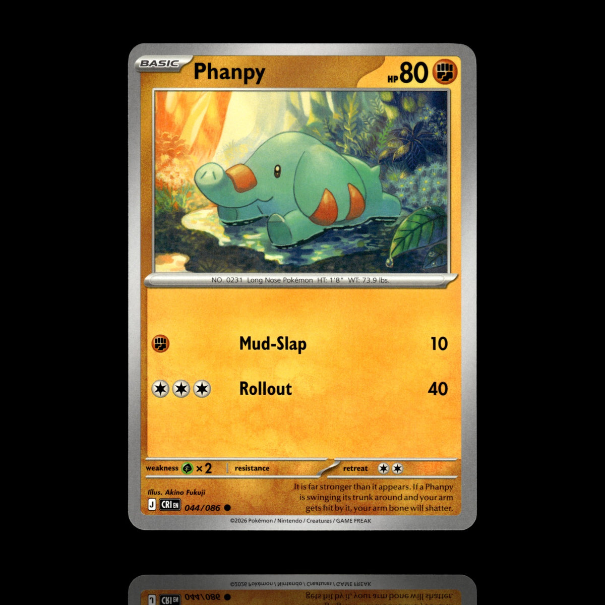▸ Phanpy | ME04: Chaos Rising | Common | 044/086 | NM