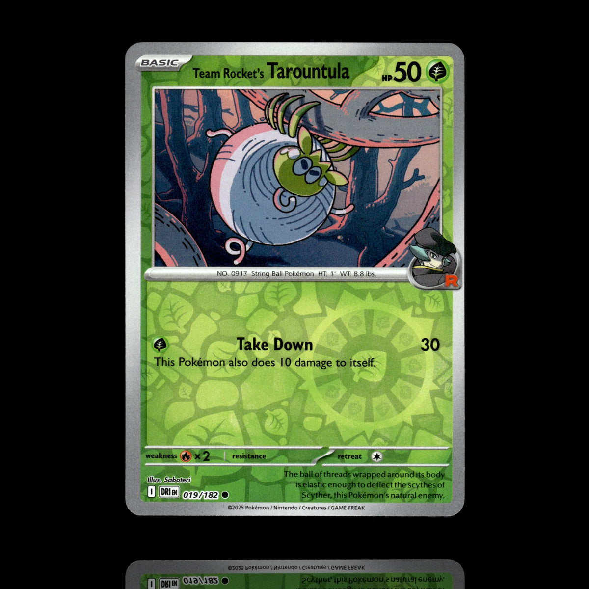 ▸ Team Rocket's Tarountula | SV10: Destined Rivals | Reverse Holo | 019/182 | NM