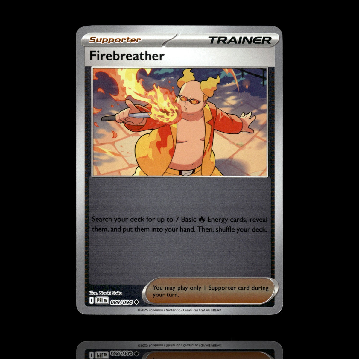 ▸ Firebreather | ME02: Phantasmal Flames | Reverse Holo | 089/094 | NM