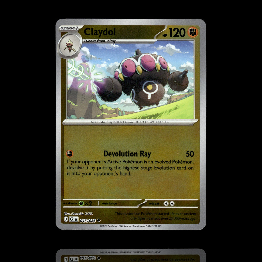 ▸ Claydol | ME04: Chaos Rising | Reverse Holo | 047/086 | NM