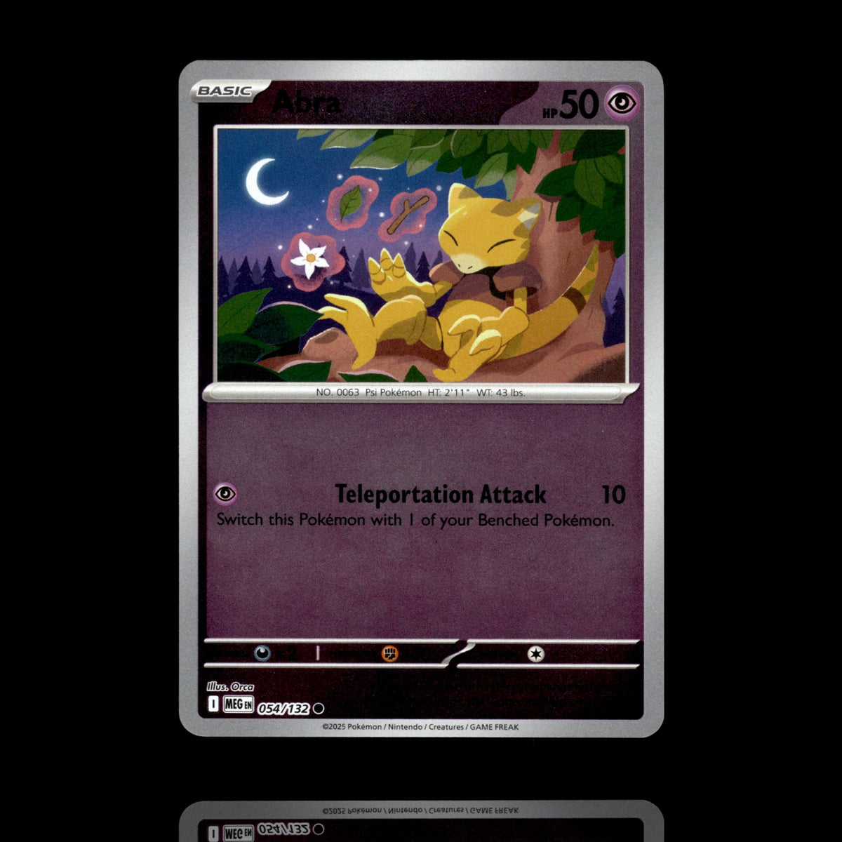 ▸ Abra | ME01: Mega Evolution | Reverse Holo | 054/132 | NM