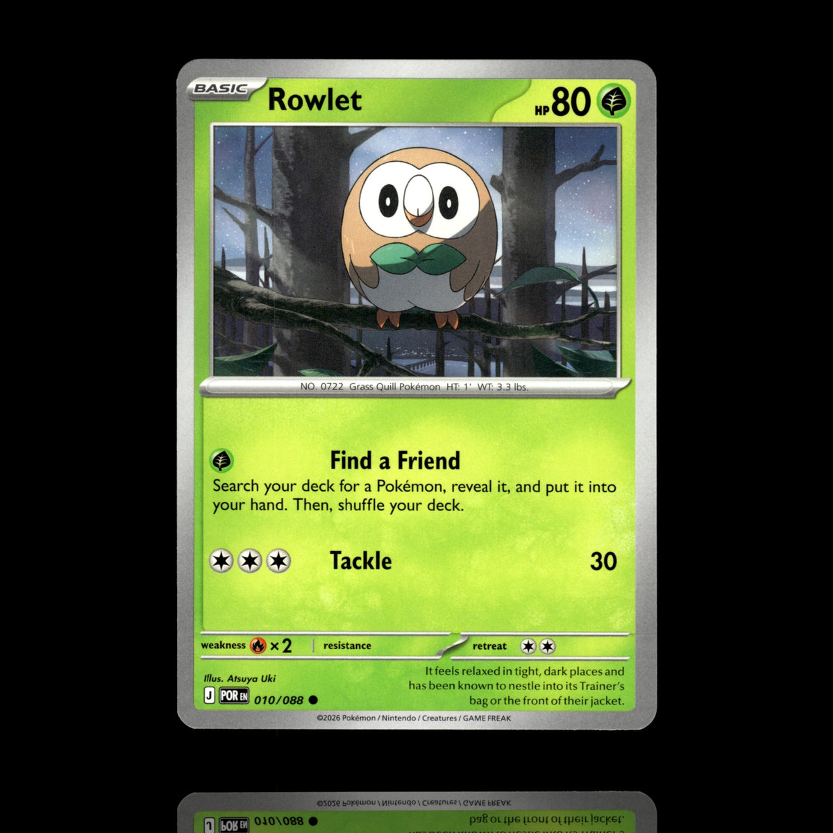 ▸ Rowlet | ME03: Perfect Order | Common | 010/088 | NM