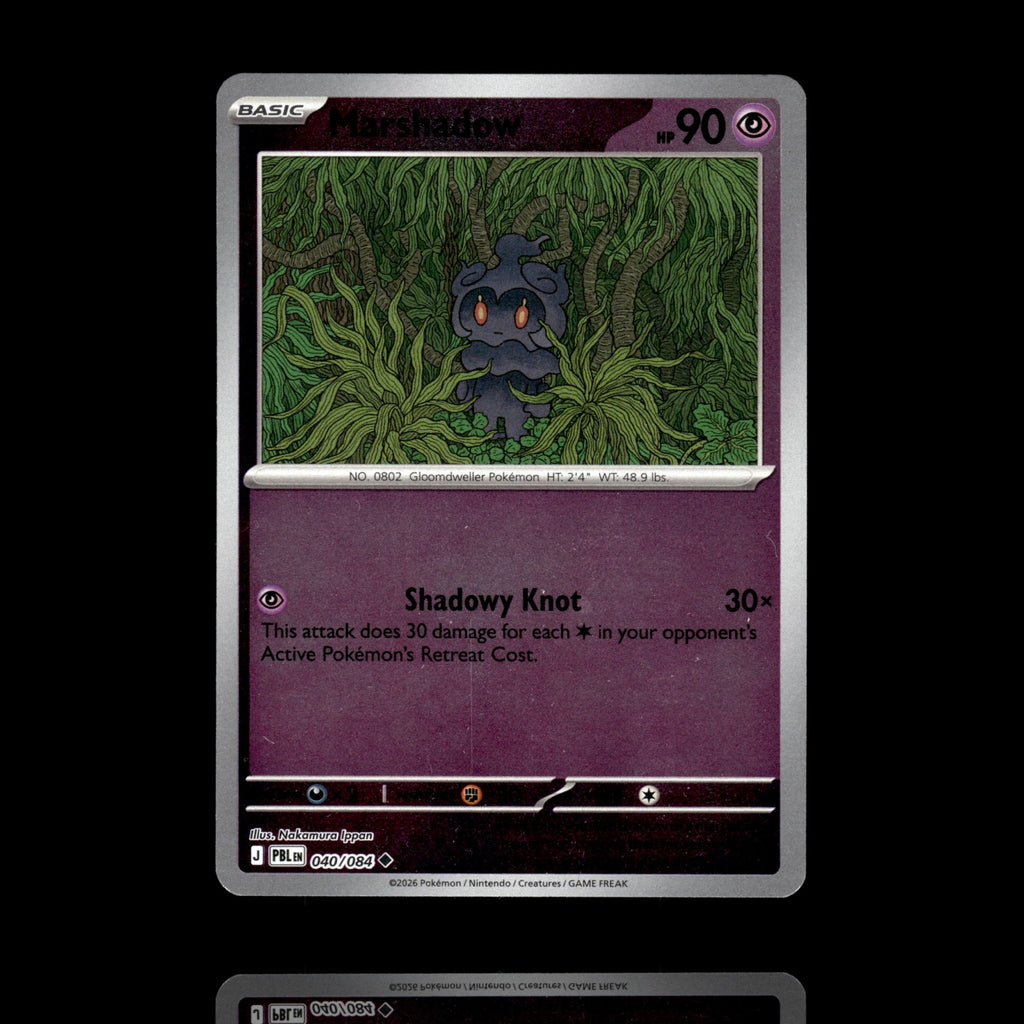 ▸ Marshadow | ME05: Pitch Black | Reverse Holo | 040/084 | NM
