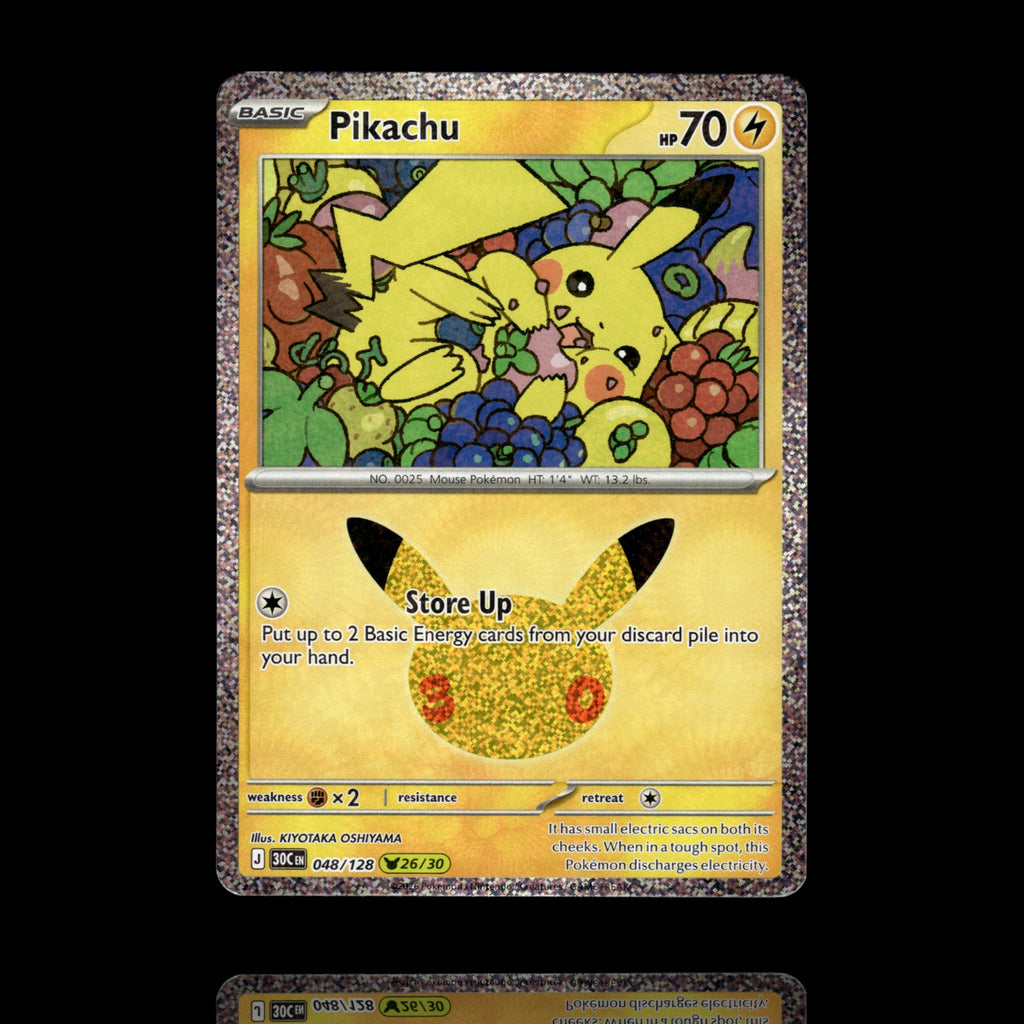 ▸ Pikachu | ME: 30th Celebration | Pikachu Rare | 048/128 | NM