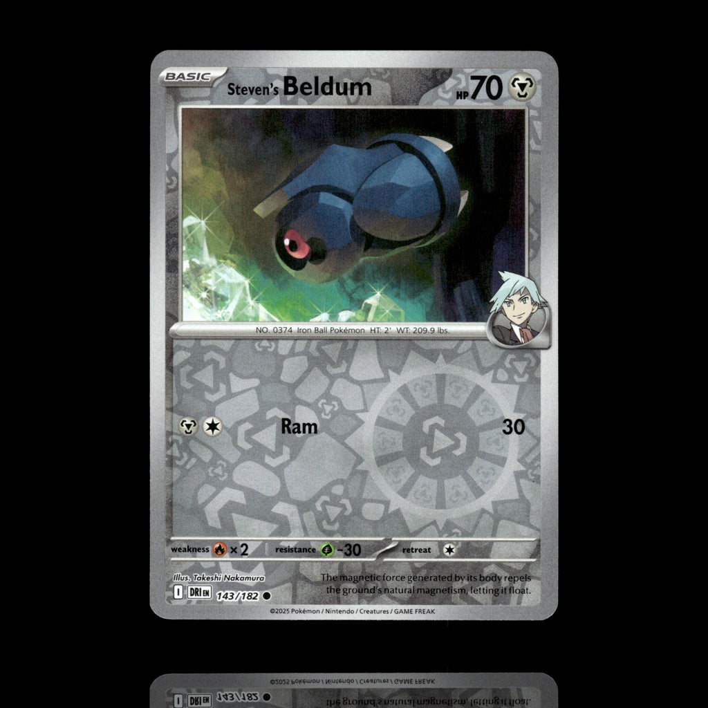 ▸ Steven's Beldum | SV10: Destined Rivals | Reverse Holo | 143/182 | NM