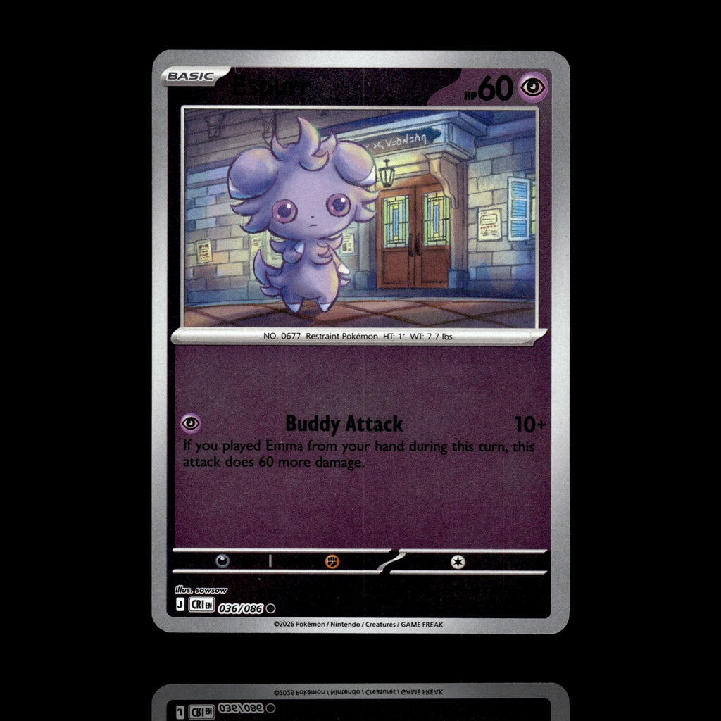 ▸ Espurr | ME04: Chaos Rising | Reverse Holo | 036/086 | NM