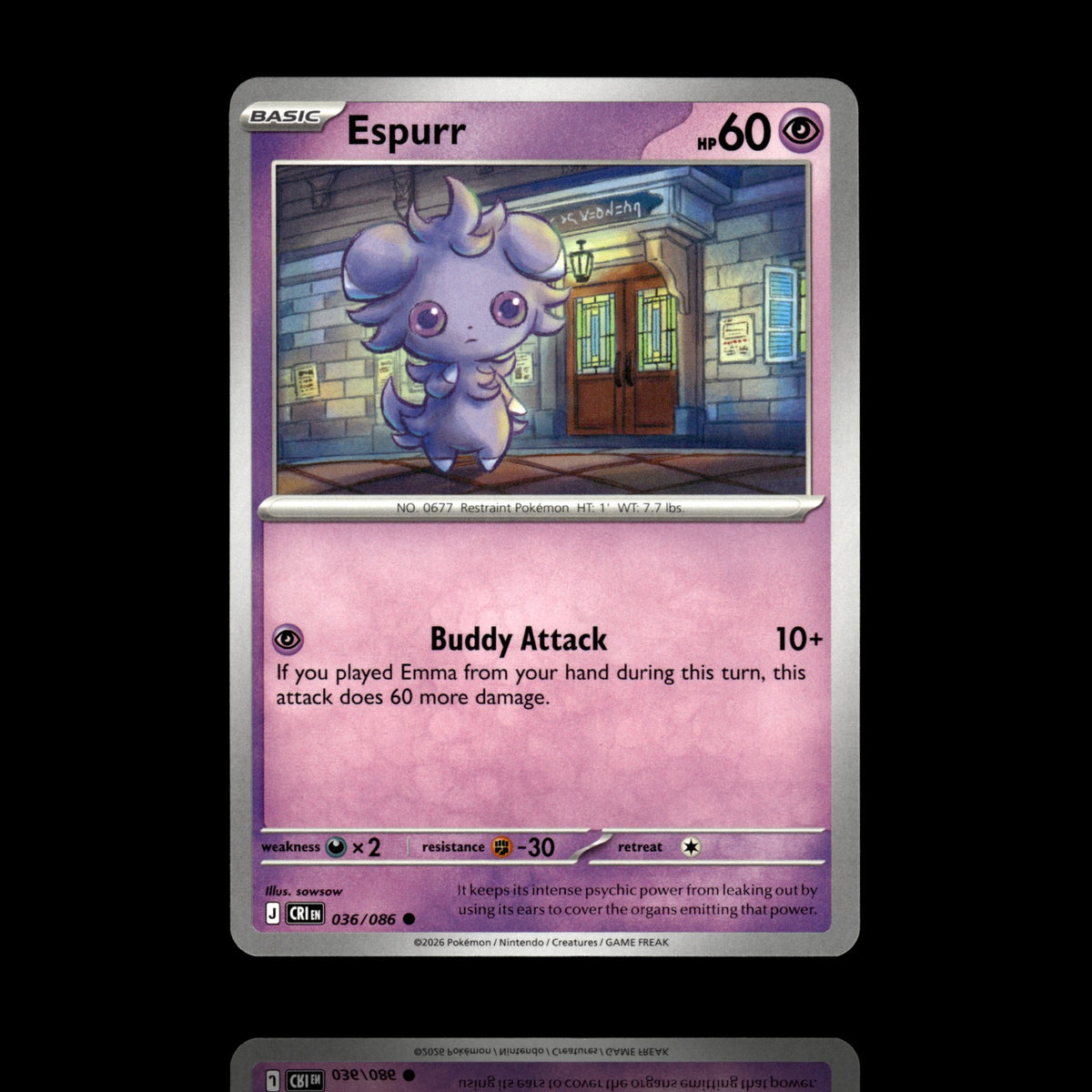 ▸ Espurr | ME04: Chaos Rising | Common | 036/086 | NM