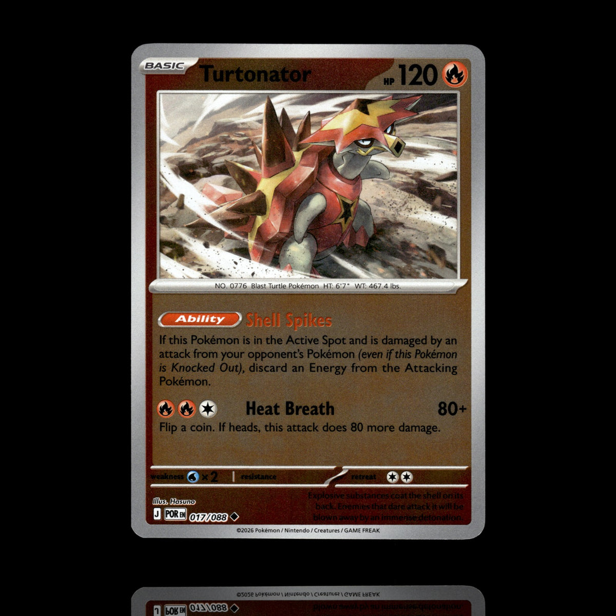 ▸ Turtonator | ME03 Perfect Order | Reverse Holo | 017/088 | NM