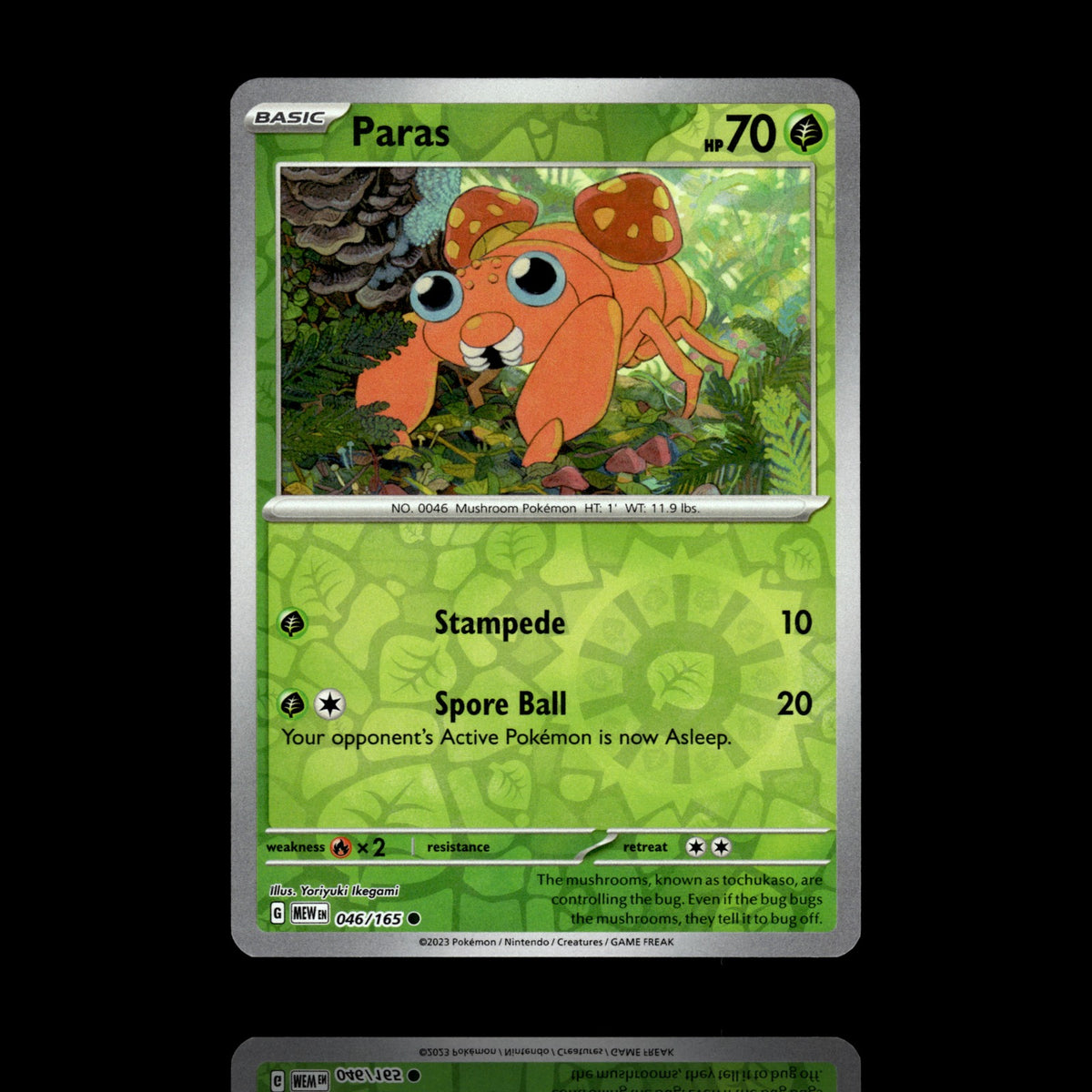 ▸ Paras | SV: Scarlet & Violet 151 | Reverse Holo | 046/165 | NM