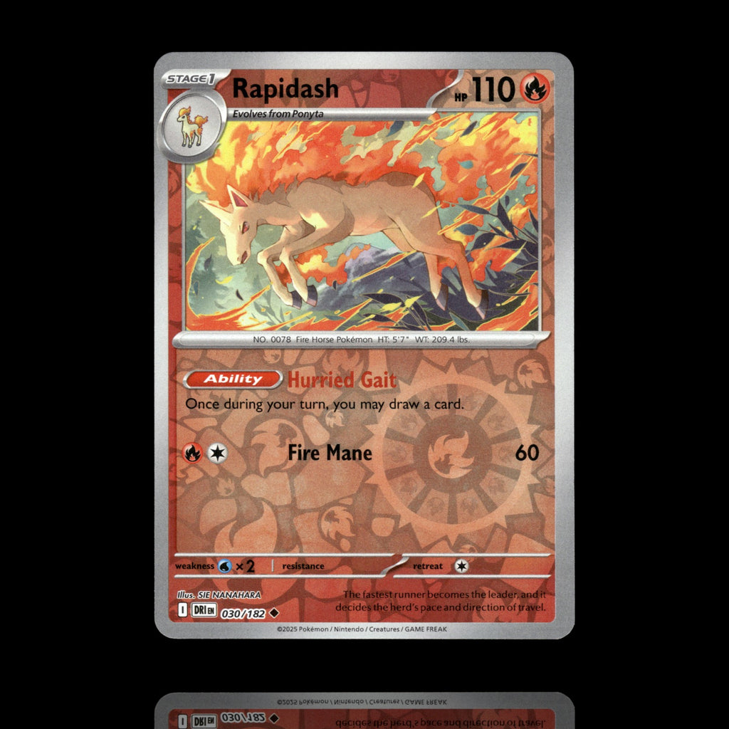 ▸ Rapidash | SV10: Destined Rivals | Reverse Holo | 030/182 | NM
